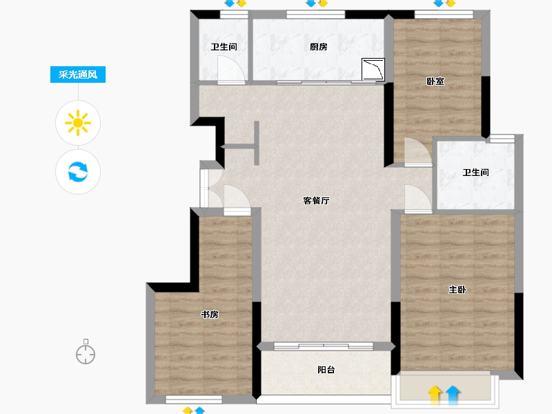 山东省-济南市-商河星空观源-87.83-户型库-采光通风