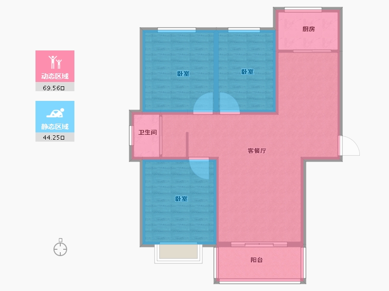 河南省-商丘市-耀圣御龙湾-103.01-户型库-动静分区