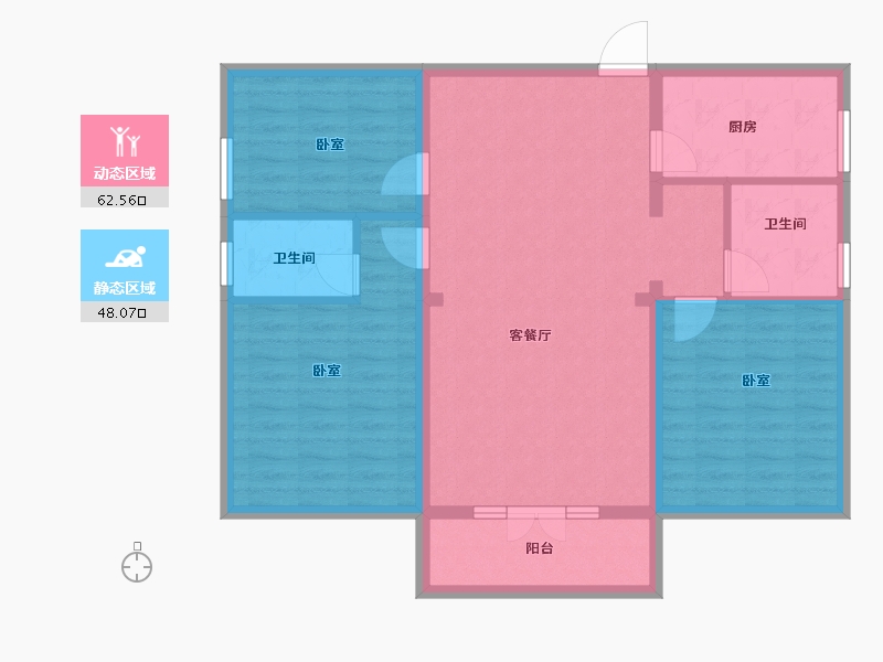 河南省-信阳市-和晟园小区-99.91-户型库-动静分区