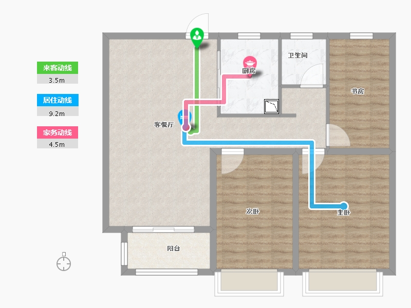 山东省-济南市-城发凤凰城-93.00-户型库-动静线