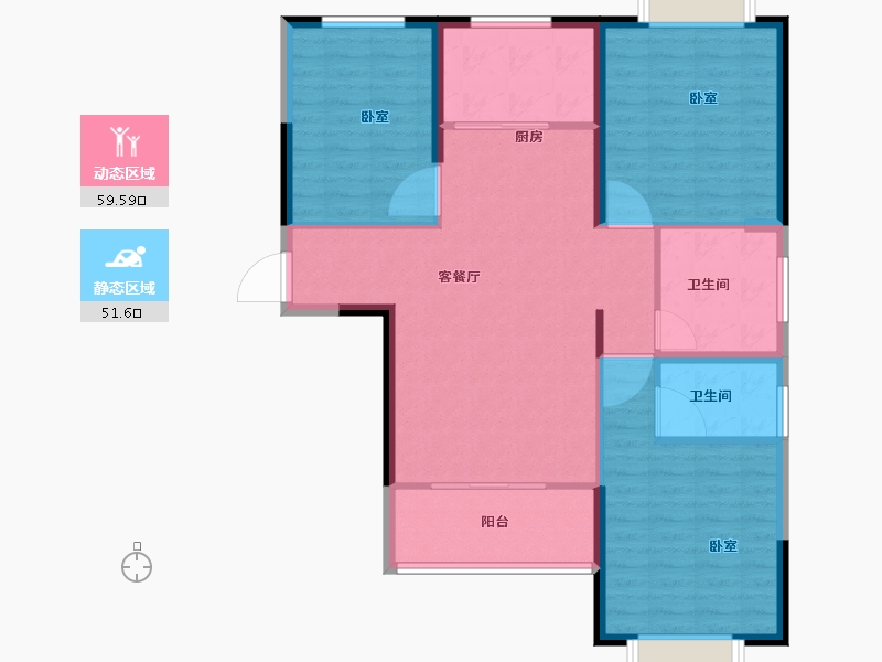 河南省-南阳市-龙都·臻品-101.15-户型库-动静分区