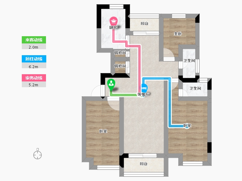 河南省-信阳市-建业春天里-46.24-户型库-动静线