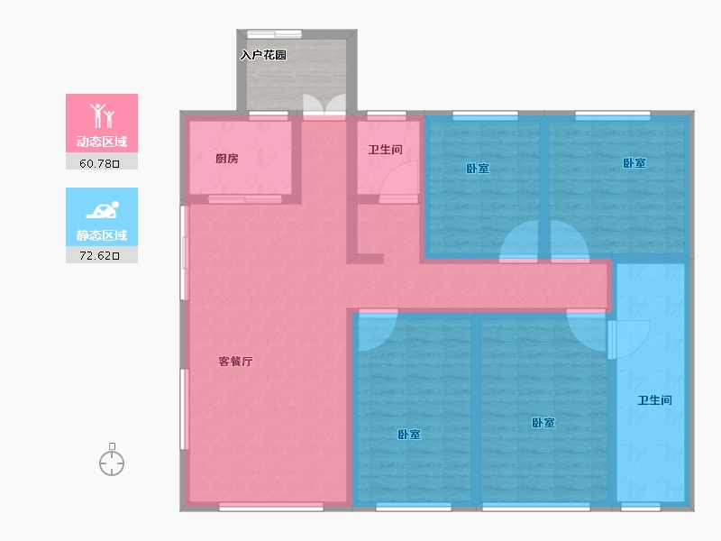 河南省-南阳市-南召壹号院-124.65-户型库-动静分区