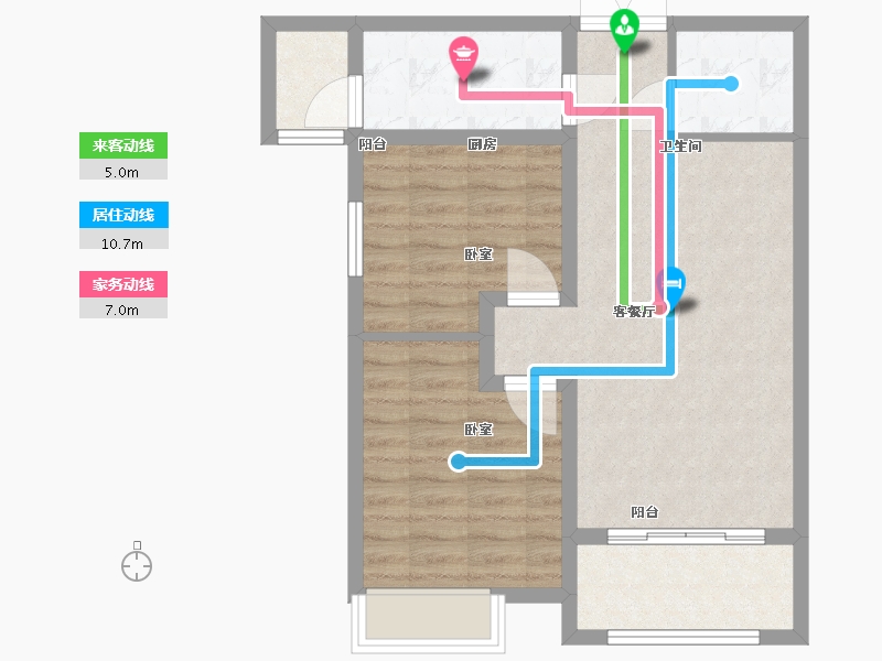 河南省-三门峡市-盛元·第壹城-67.00-户型库-动静线