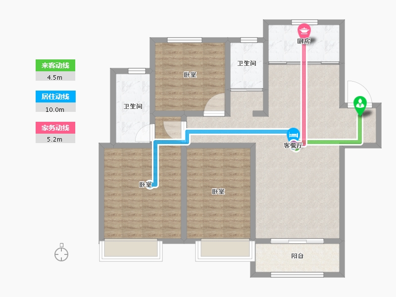 山东省-德州市-禹城东海城-103.00-户型库-动静线