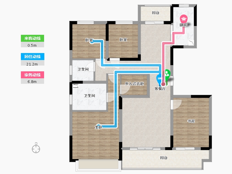 河南省-许昌市-保利堂悦-128.00-户型库-动静线