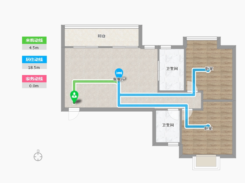 河南省-信阳市-御景阳光-71.98-户型库-动静线