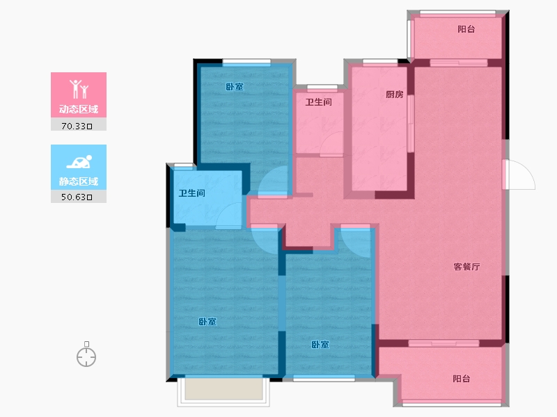 河南省-商丘市-联盟西苑-107.49-户型库-动静分区