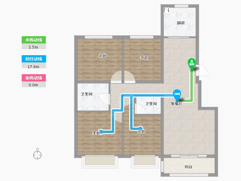 山东省-济南市-城发凤凰城-108.01-户型库-动静线