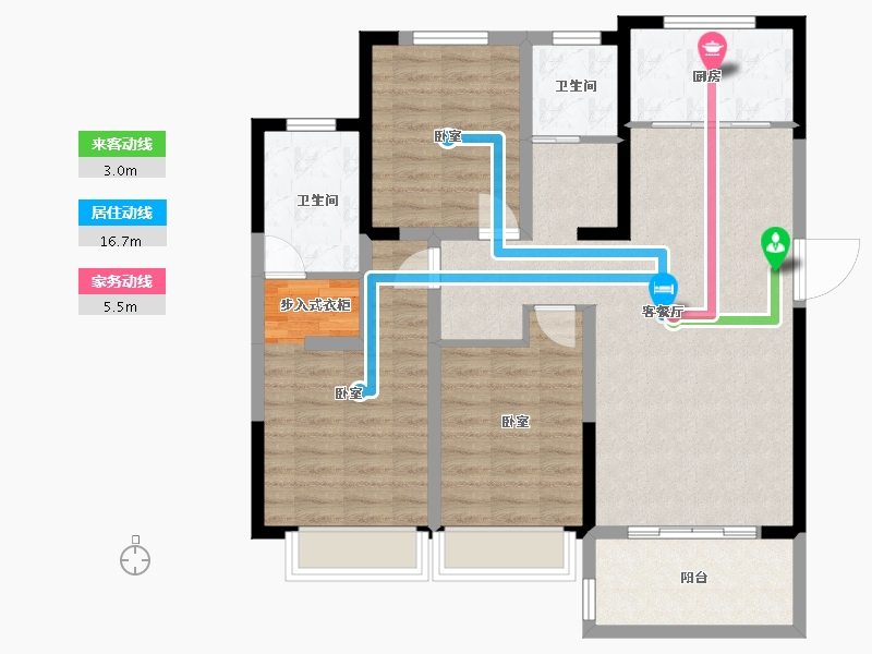 河南省-漯河市-东润翰悦府-98.26-户型库-动静线