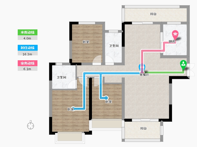 河南省-信阳市-固始建业城-108.00-户型库-动静线