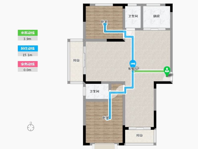 河南省-许昌市-碧湖云天-113.13-户型库-动静线