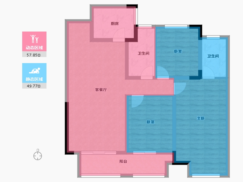 河南省-商丘市-建业公园里-96.00-户型库-动静分区