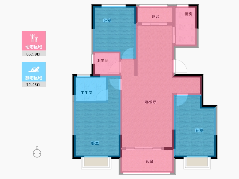 河南省-商丘市-尚锦华城.隐藏-106.00-户型库-动静分区