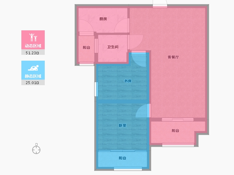 河南省-许昌市-骏景丽都-67.99-户型库-动静分区