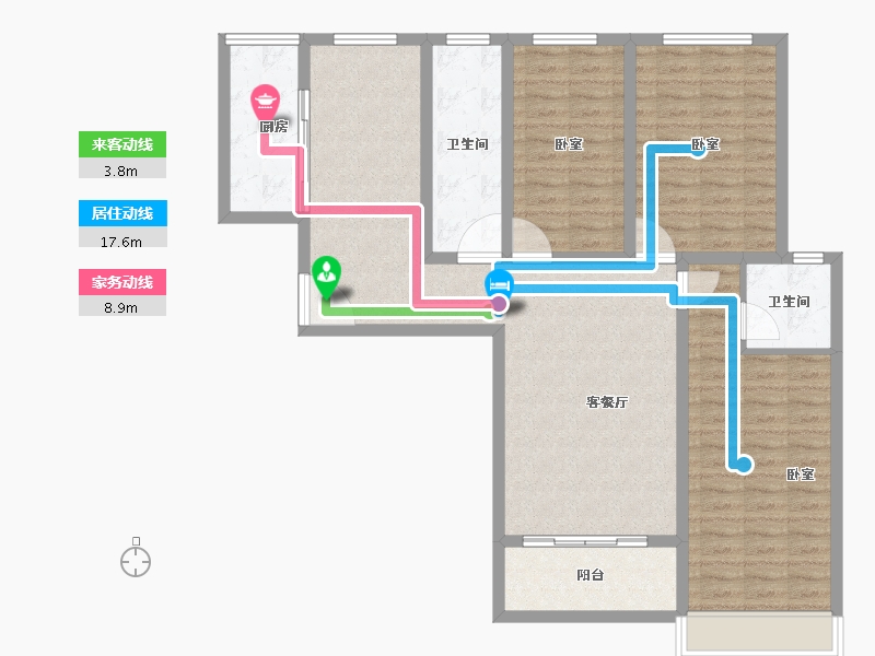 河南省-商丘市-华景容湖上院-108.71-户型库-动静线