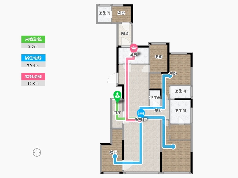 福建省-厦门市-中骏天宸-202.16-户型库-动静线