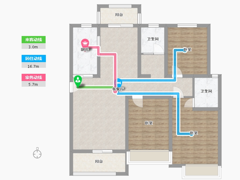 河南省-许昌市-物华·溪悦-103.19-户型库-动静线