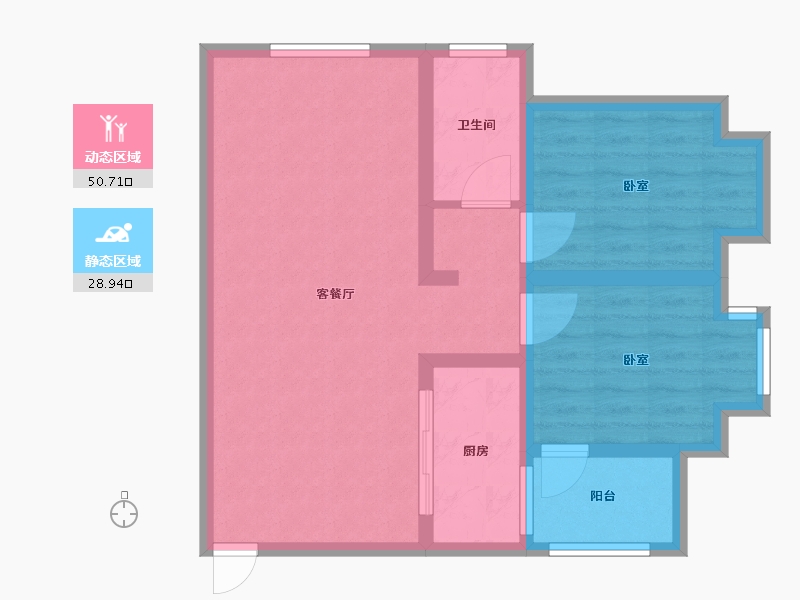 河南省-三门峡市-海洋金盾园-70.82-户型库-动静分区