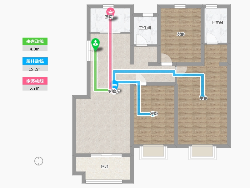 山东省-临沂市-名门世家-97.30-户型库-动静线