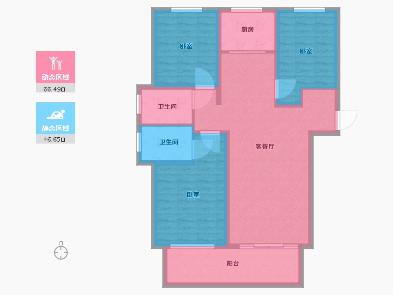 河南省-漯河市-文萃·书香门第-101.50-户型库-动静分区