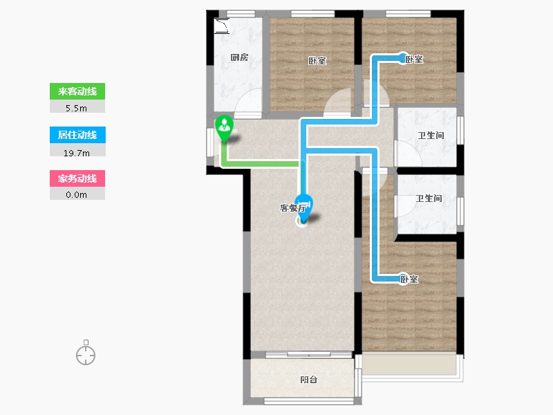 河南省-郑州市-旭辉有园-92.00-户型库-动静线