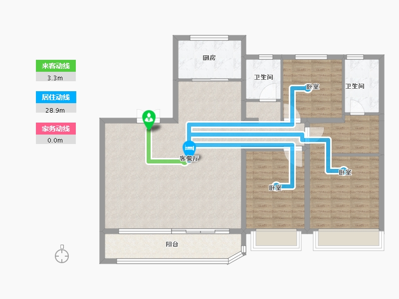 山东省-济南市-舜山府-110.00-户型库-动静线