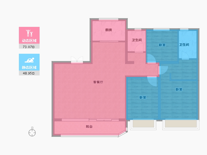 山东省-济南市-舜山府-110.00-户型库-动静分区