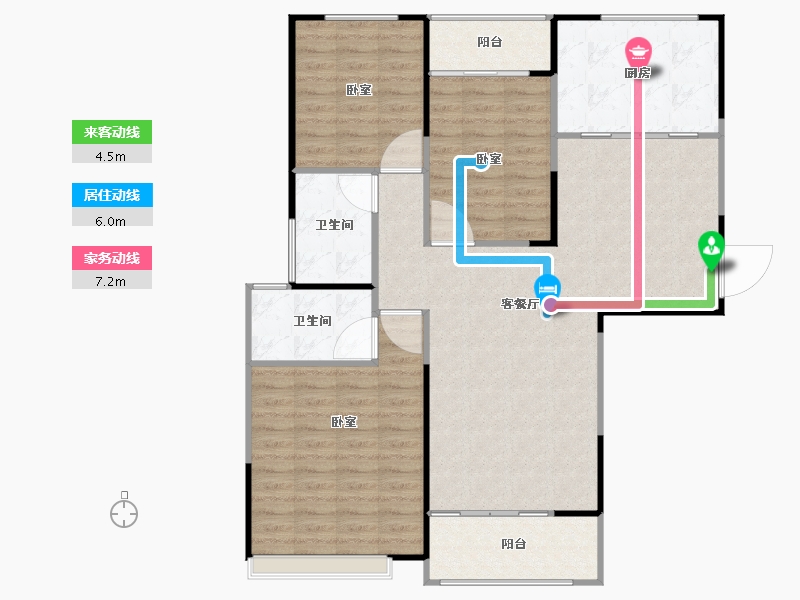 河南省-安阳市-中华世纪城-109.00-户型库-动静线