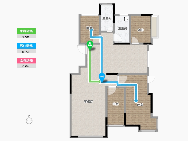 河南省-焦作市-孟州宏业鑫城-164.16-户型库-动静线