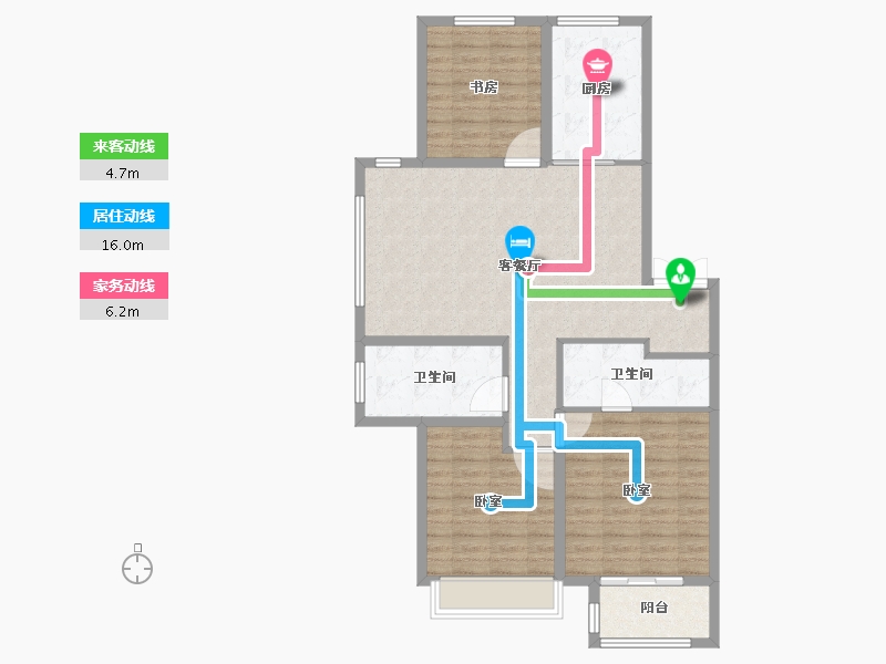 山东省-德州市-红烨・一品-101.00-户型库-动静线