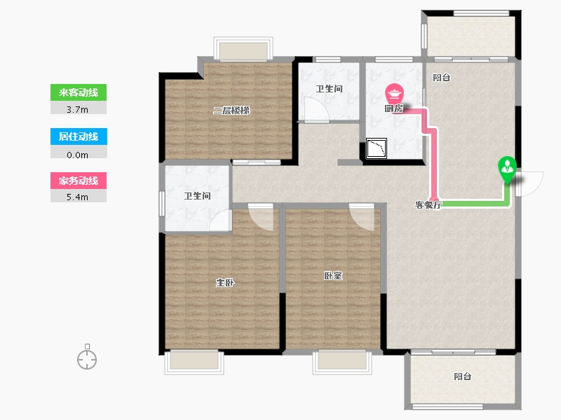 河南省-郑州市-法兰原著·半岛-185.90-户型库-动静线