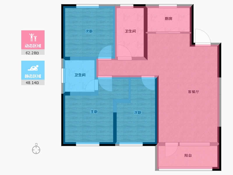 山东省-青岛市-智慧之城-98.00-户型库-动静分区