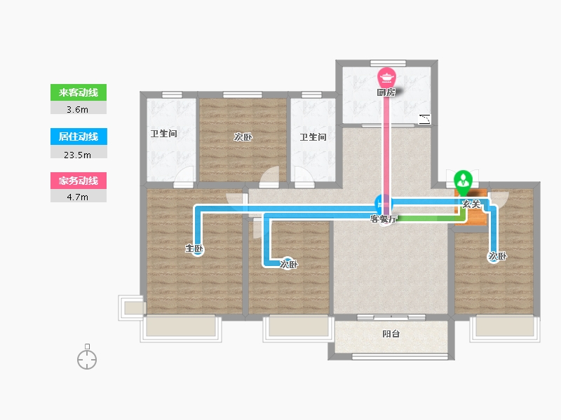 山东省-淄博市-保利华府-112.00-户型库-动静线