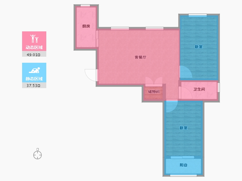 山东省-烟台市-静海明珠-78.01-户型库-动静分区