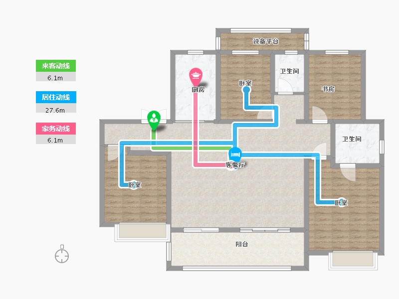 河南省-洛阳市-腾飞花园-140.00-户型库-动静线