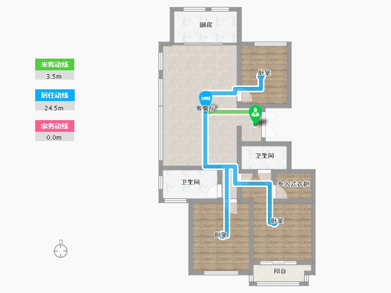 山东省-德州市-绿城百合花园-94.29-户型库-动静线