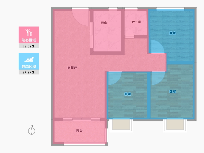 山东省-济南市-天宸-77.99-户型库-动静分区