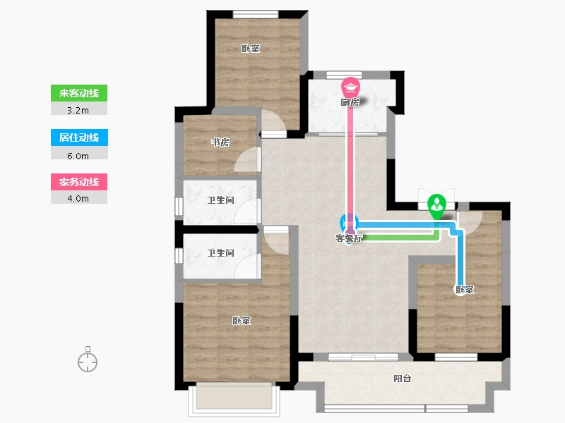 河南省-洛阳市-建业中州上院-81.87-户型库-动静线