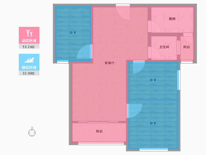 山东省-滨州市-盛世东方-77.01-户型库-动静分区