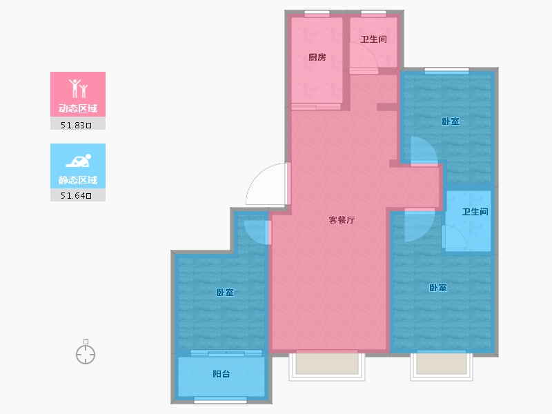 山东省-滨州市-百壹·春风十里-92.35-户型库-动静分区