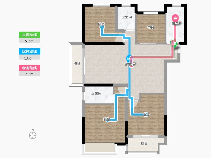 河南省-郑州市-中建·林溪上郡-97.30-户型库-动静线