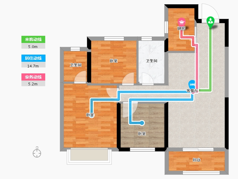 山东省-济南市-绿地国际博览城-77.99-户型库-动静线