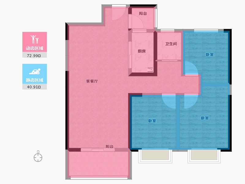 河南省-洛阳市-尚品1号-101.58-户型库-动静分区