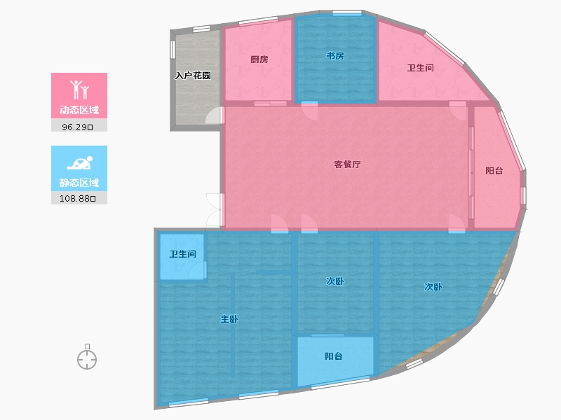 山东省-临沂市-天基黄金水岸-198.00-户型库-动静分区