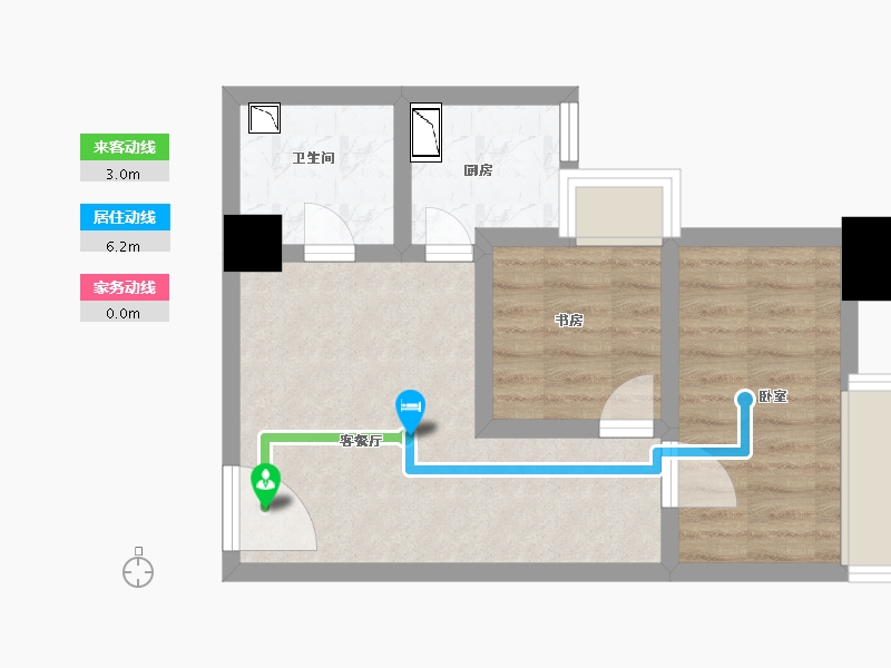 河南省-郑州市-华南城盛世广场-44.00-户型库-动静线