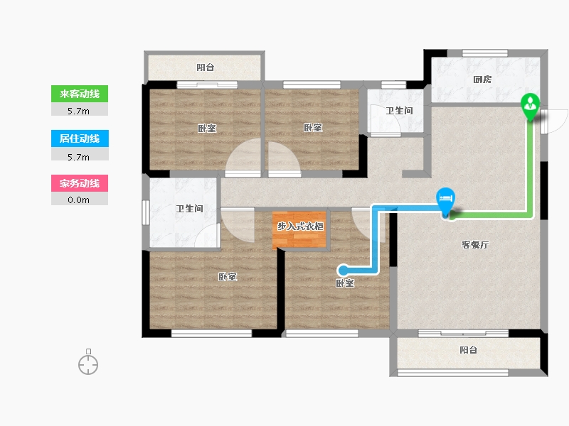 河南省-郑州市-民安城市之光-111.00-户型库-动静线