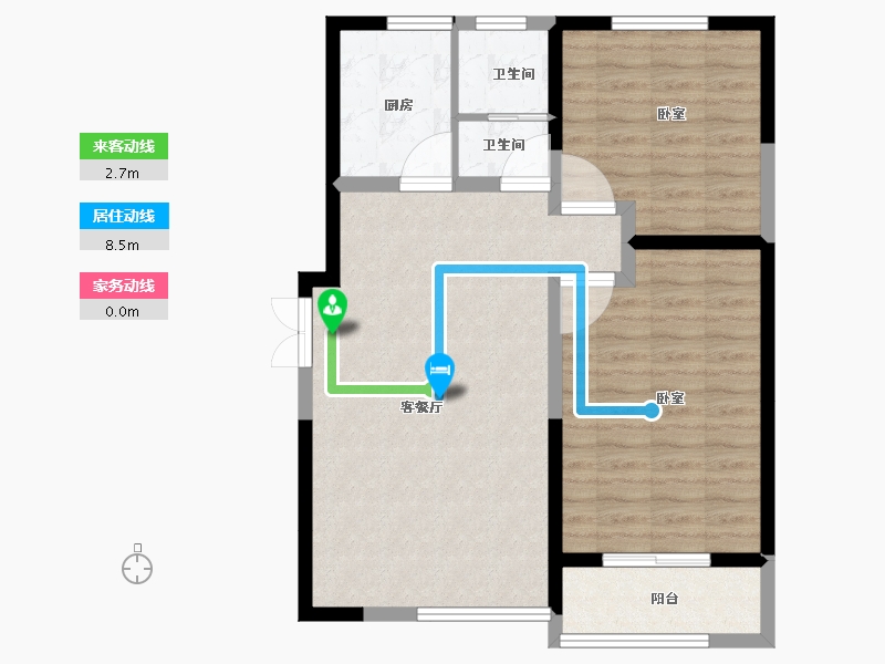 河南省-焦作市-浙商城市之星-76.12-户型库-动静线