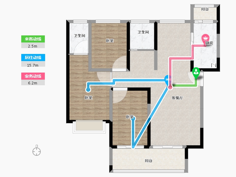 河南省-洛阳市-尚品1号-110.04-户型库-动静线