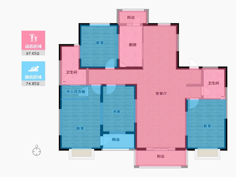 河南省-洛阳市-文兴水尚-154.14-户型库-动静分区